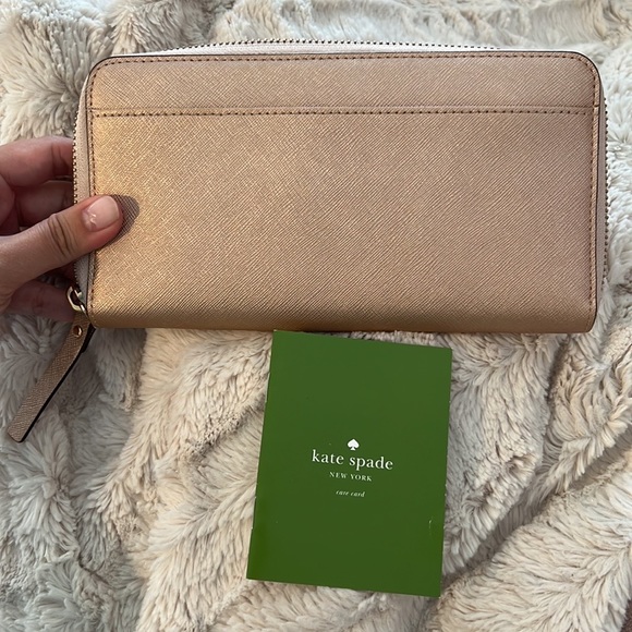 Kate Spade Spencer Metallic Slim Continental Wallet - Picture 5 of 9